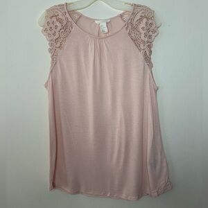 H&M pink pretty blouse, very soft and comfortable